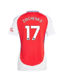 Arsenal Oleksandr Zinchenko #17 Zenski Domaci Dres 2024-25 Kratak Rukavima